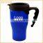 Best selling promotional gift plastic coffee mug with lid and handle customized logo printing travel mug