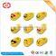 Emoji soft stuffed plush yellow custom funny slippers