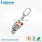 Shiny silver plating slipper shape metal key chain