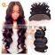 Queena 100% Human Hair Cheap Unprocessed Virgin Brazilian Body Wave Lace Frontals With Baby Hair