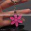 Metal enameled flower keychain most popular for Girls