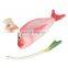 Cute Felt Plush Fishing Cat Fish Stuffed Stuffing Toy