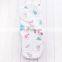 Organic Cotton Muslin Washed Gauze Print Adjustable Grid Summer Baby Swaddle Blanket