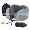 Cheap Wholesale U Shape Car Neck Memory Foam Pillow Portable Headrest Travel Pillow set ( incl. Eye mask + Earplug)