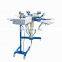 Rotary screen printing machine 6 color 6 station octopus manual screen printing machine automatic