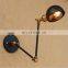Loft Industrial Vintage Adjustable Long Arm Wall Lamp for Restaurant Bar