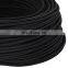 Black Round Braided Cable 2*0.75 Electric Wire Decorative Textile Cable For Lighting Bulbs