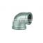DKV DN15*DN20 1/2inch*3/4inch Galvanized iron male female threaded elbow pipe elbow BSP thread 90 degree reducing elbow