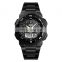 New Skmei 1370 chronograph watch stainless steel back water resistant watch digital watches for men
