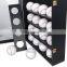 Black 20 Baseball Display Case Cabinet Sports Collection Storage Box