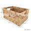 Natural Water Hyacinth Storage Bins Rectangular Basket