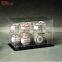 2 levels clear plastic baseball cube hold 10pcs baseball acrylic baseball display stand