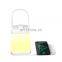 Portable night lights multifunction 2 in 1 Wireless Cell Phone Charger breastfeeding dimmable night light with charging pad