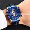 LIGE 10025 Men Quartz watches  Luxury Stainless Steel Sport Waterproof watch  mens watch