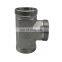 Haihuan Black Malleable Iron Pipe Fittings Tee Carbon Steel Connector Tee With Different Types