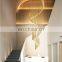 Stair Long Chandelier Creative Loft Hanging Light Minimalist Floor Revolving Room Patio Living Room LED Pendant Lamp