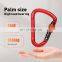 JRSGS 25KN Heavy duty D type Customization Color Aviation Aluminum 7075 Carabiner Climbing Carabiner Snap Hook Clip S7107