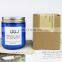 Lovingly made and hand poured with love with non-toxic dreamy notes blue glass candle jar with lid scents candle