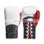 Fashion PU Leather Boxing Gloves for Training Martial Arts New Black Red OEM Logo Thai Color Material Adults People Origin