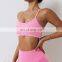 Wholesale Backless Crop Sports Bra Women Nylon Spandex Sexy Sling Straps Yoga Quick Dry Tops