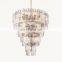 Hengzhi Modern Lattice Glass Design Indoor pendant lamp LATTICE TIERED ROUND CHANDELIER for Dining Room Villa