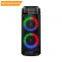 Hot sell ZQS6212 dual 6.5 inch speaker 20W power portable bluetooth speaker with colorful lights