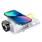 Popular product 2024 Clock Wireless Charging Night Light wireless charger with led light multifunction wireless charger lamp