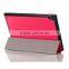 3 fold PU leather wallet case for Google Nexus 9 with wake up/sleep function