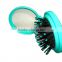 Plastic Folding Hair brush with Mirror