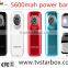 wholesale fish model 5600mah portable power bank gift flashlight portable power bank