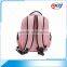 2016 high quality pink color waterproof durable backpack bag