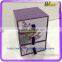 Three tiers drawer style high quality handmade cardboard gift box