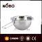 high quality food melting bowl,stainless steel mixing bowl