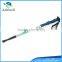 Colorful 3 section anti shock folding flexible alpenstock walking stick