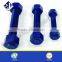 ASME standard stud bolt and nut 193B7 Stud bolt and 194 2H nut B7 PTFE COATED BOLT