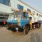 New Coming 4x2 Dongfeng Flatbed Truck Mounted Crane