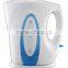 1.7L Plastic 360 degree rotation cordless electric kettle