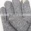 2016 New Style Gray Touch Screen Wool Gloves for Men