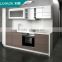 Kitchen cabinet laminate materials with quartz countertop