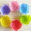 Rose shaped Silicone Muffin cake cup Cake Baking Mold Chocolate Jelly Maker Mould
