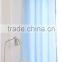 New fashion hookless shower curtain blue linen fabric curtain