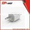 Dual USB wall mount travell charger 5V 2A with LED light