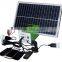 price portable home mini project 30w solar lighting system with mobile charger mp3 radio