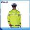 Police waterproof yellow reflective jacket made in china