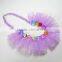 Beautiful grenadine acrylic beaded necklace girls jewelry decoration for children