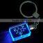 Wholesale crystal rectangle led keychain for laser engraving