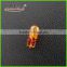 Miniature bulb with Natural Amber Color Auto halogen bulb T10