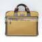 China wholesale low price quilted men's Khaki nylon laptop bag 15 inch briefcase