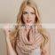2 Colors Available Now for Clear Out! 35" x 35" Triangle Infinity Scarf for Girls 100% Polyester Infinity scarf