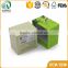 Square shape green hardcover competitive custom earring boxes paper jewelry box paper in china